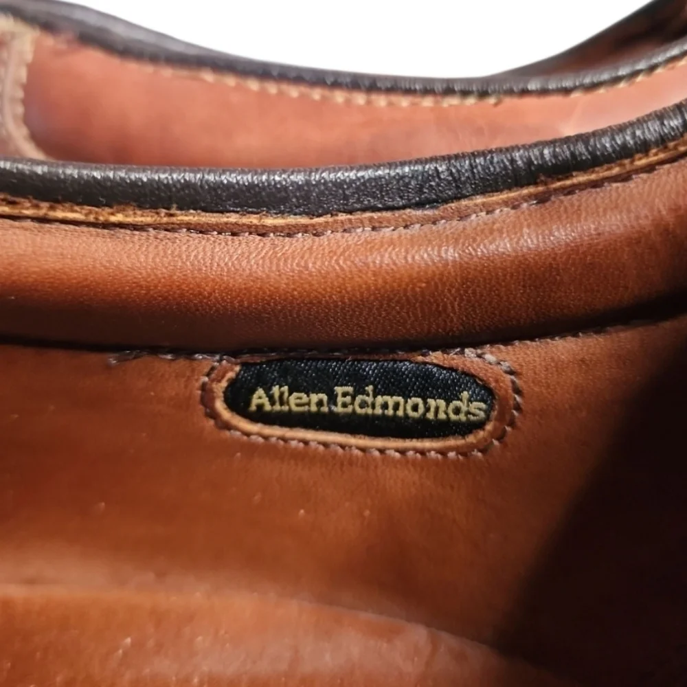 Allen Edmomds Size 12 D 1951 Wilbert Comfort Lace Up Made In USA Leather Brown